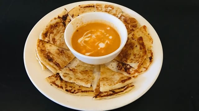 Roti with Curry Sauce.